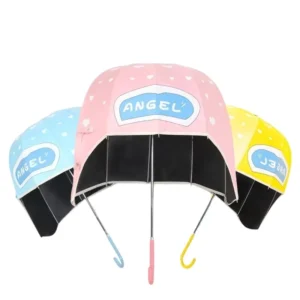 Super Cute Sunny UV Umbrella for Kids Unique Helmet Style Magic Hat Reflective Paraguas Payung Outdoor Free Shipping
