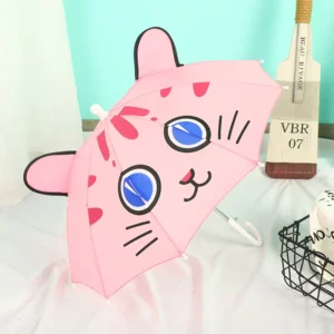 Super Mini 3D Animal Ear Children’s Student Umbrella Cute Cartoon Design 8K Manual for Kindergarten Toddlers Available