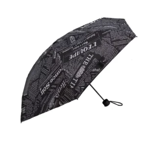 Super Mini 5 Fold Compact Umbrella Full Print Custom Art Design UV Protection Portable Fits in Bag OEM Low MOQ