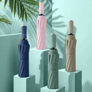 Super Mini Triple Folding Sunny Umbrella Portable Umbrella Folding Rain Protection Parasol Automatic Umbrella