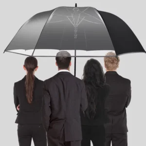 Super Strong 68 Inch Golf Umbrella 60mph Windproof Automatic Open Transparency 14mm Fiberglass Custom Waterproof Golf Umbrellas