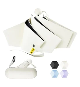 Supplier Five-Folding Custom Color UV Protection Manual 6-Rib Glass Fiber Umbrella