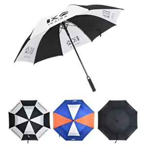 Suppliers Manufacturer 30 Inch Large Windproof logo Prints Big Luxury Promotional Branded Custom Golf Umbrella