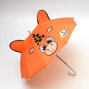Suppliers Manufacturer Custom Logo Color Print Kids 3d Ears Cartoon Animal Stick Girl’s Umbrella