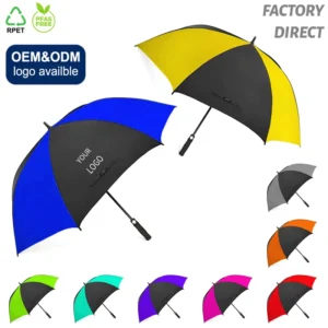 Suppliers Manufacturer Large Custom Golf Umbrella, Windproof, with Logo Prints