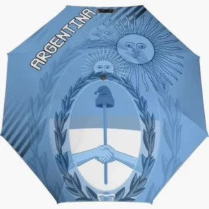 Sweet Personal Gift Argentina Fully Automatic Umbrella Practical Folding Umbrella National Feature Flag Themed Painted Element