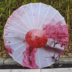 TX1110 Handmade Chinese Silk Oiled Paper Umbrella Ceiling Decoration for Weddings and Events Manual Control Dance Props Parasols