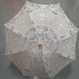 TX11110 30cm 50cm Embroidered Cotton Lace Long handled Umbrella for Wedding Outdoor Kids Gift & Photo Props
