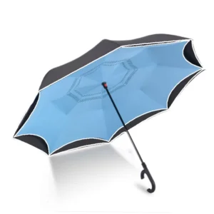 TX209 Classic Windproof Double 2 Folding Automatic Umbrella Reflective Stripe Reverse Gift Inverted Car Large Business Adults