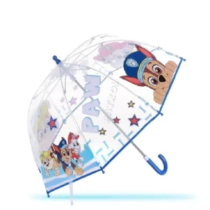 TX308 Cute Cartoon Strawberry POE Fabric Semi-automatic Open Long Handle Umbrella for Children Design
