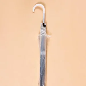 TX8156 Factory Large Number Windproof Paraso Clear Rain Umbrella Straight Handle Transparent PVC Umbrella