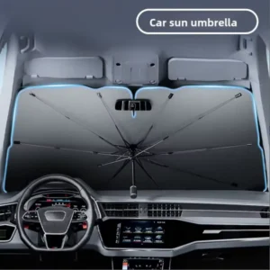 Telescopic Titanium Silver Windshield Sunshade Heat Insulation