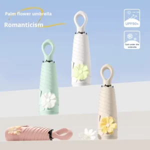 The New Classic Five fold Mini Pocket Umbrella with Travel Functionality Can Be Customized As a Gift Umbrella for Women