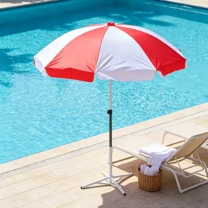 Thickened Fabric 1m 1.1m 1.2m Beach Sun Umbrella Bulk Durable Windproof Outdoor Parasol