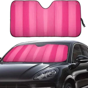 Thickened UV Protection Matte Double-layer Bubble Car Sunshade Umbrella 145*69cm Three-folding Contemporary Design