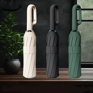 Three-Fold Automatic Sun and Rain Umbrella Custom Logo Printing Various Colors