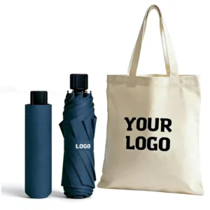 Three-Fold Folding Umbrella for Promo Men Business Gift Manual Windproof Rain Custom Logo UV Printing Umbrellas