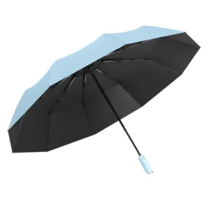 Three-Fold Fully Automatic Reinforced Folding Sunshade Umbrella with UPF50+ Protection