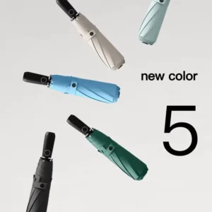 Three-Folding Automatic Large Umbrella Windproof Reinforced Double Folding Japanese
