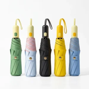 Three-Folding Lotus Panel Automatic Colorful Umbrella Custom Logo
