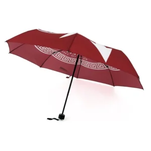 Three-Folding Manual 190T Pongee Fiberglass Rib Windproof Travel Umbrella