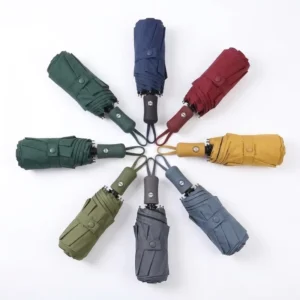Three Folding Umbrella with Logo 10K Nylon Multi Color Business Gift