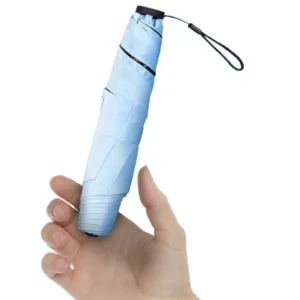 Three-Section Folding Pencil Umbrella, Manual Carbon Fiber Ultra-Light Portable Design
