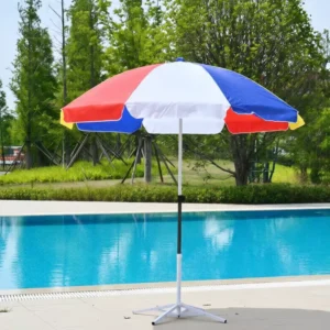 Tilt Adjustable Sand Anchor Beach Umbrella 1m 1.1m 1.2m Export Grade Bulk Sun Parasol
