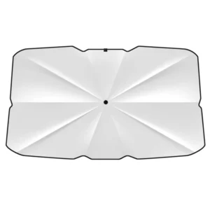 Titanium Silver Telescopic Car Front Windshield Sunshade Heat Insulation
