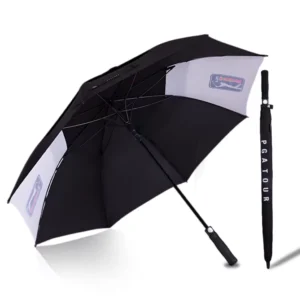 Top Fashion 27 Inch Windproof Semi-Automatic Straight Umbrella for Adults Business Gifts