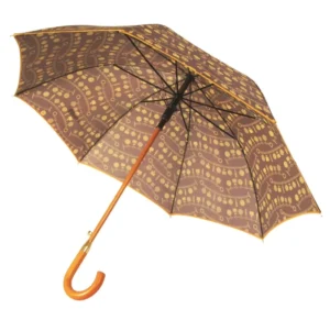 Top Quality Custom Advertisement Straight Umbrella with Wood Handle