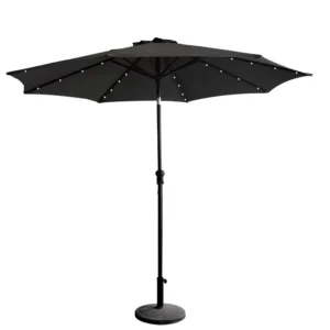 Top Ranking Modern LED Solar Electric Pool Parasol Lights Bead Garden Backyard Outdoor Automatic Umbrella for Hotel and Park Use