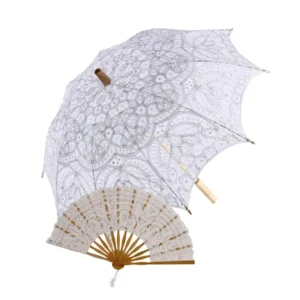 Traditional Chinese Bamboo Oil Paper Umbrella 8 RibsWood Japanese Style Straight Print Manual Auto Opening Travel