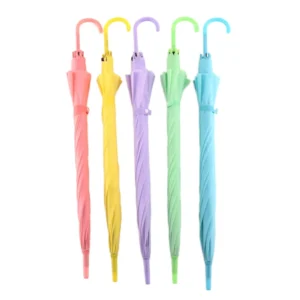 Transparent 8 Ribs Windproof Modern Travel Umbrella Long Handle Strong Rain Cover Women Multi Color Semi Automatic Big Gear