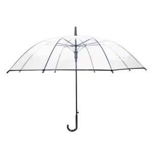 Transparent Automatic POE Umbrella with Logo, Clear 94 cm