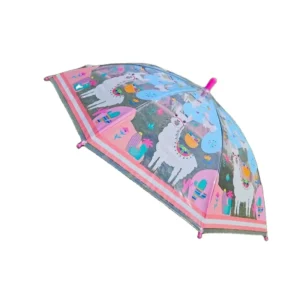 Transparent Car Cartoon Cute Children’s Rain Umbrella Cute Student Long Handle Rain