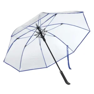 Transparent POE/PVC Semi-Automatic 103cm Alloy-Rib Umbrella