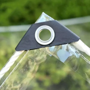 Transparent PVC-Coated Fabric Pergola Gazebo Pavilion Cover for Outdoor Camping