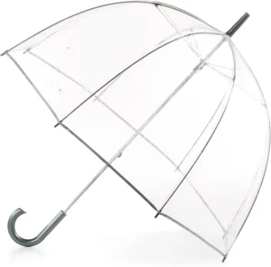 Transparent Straight Umbrella Windproof Waterproof Rain Wedding Cute Custom Logo Factory