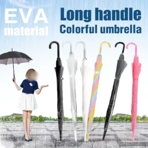 Transparent Umbrella EVA Long Handle Hook Grip Waterproof Windproof Wedding Photo Props Bulk China OEM Manufacturer