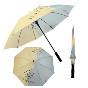 Travel Auto Digital Print Waterproof Custom Automatic Open Canopy EVA Handle Straight Umbrella