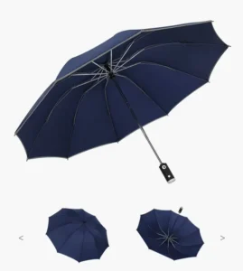 Travel Automatic Custom Folding LED Reverse Umbrella