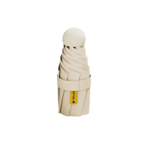 Travel Mini Five-Folding Manual Umbrella with Case Lightweight Compact UV Sun Protection for Women