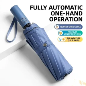 Travel Umbrella Fully Automatic One Hand Windproof UV Protection Rainproof Business Commute Gift Bulk China Factory