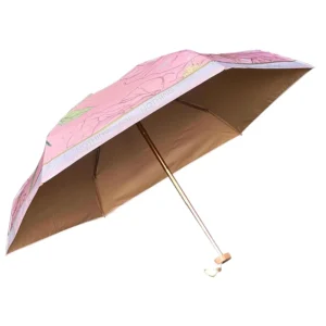 Travel Umbrella Windproof 6-Fold Umbrella Anti-UV Parasol