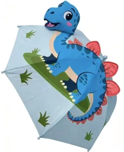 Trendy Cute Star Novelty 3D Cartoon Kids Umbrella Sun Protection & Rainproof Safe Straight Umbrella for Students & Toddlers