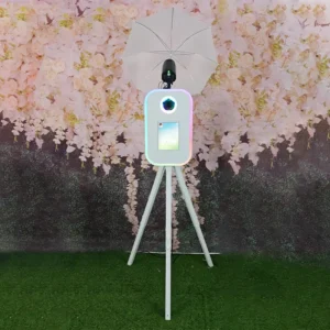Triangle Stand ipad Dslr Photobooth for 10.2-13Inch ipad New Designed Photobooth Shell With Flash Light Umbrella