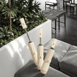 Triple-Fold Segment Folding Umbrella for Adults, Anti-Rebound, 10-Rib Fiber, Reverse-Folding Design, Durable