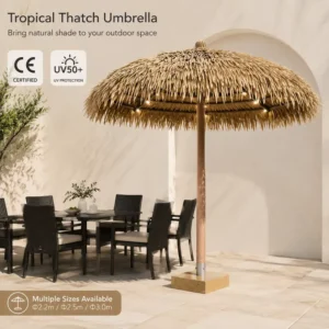 Tropical Center Pole Patio Umbrella Frame for Holiday Village Patios