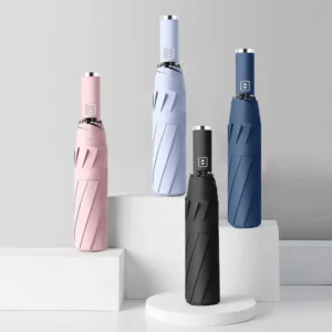 Twelve-Bone Automatic Folding Sun Umbrella